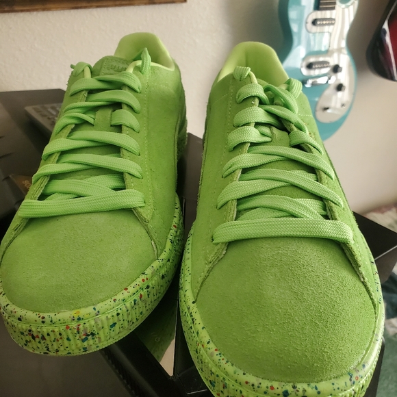 Puma Sprite Lime suedes. - Picture 2 of 6